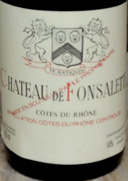 null 5 Bouteilles RAYAS - FONSALETTE ROUGE 2008

