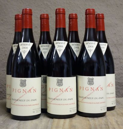 null 7 Bouteilles RAYAS - PIGNAN 2008 