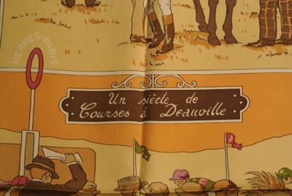 null HERMES Paris "Un Siècle de Courses à Deauville" par Hubert de Watrigant Brown...