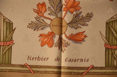 null HERMES Paris "Herbier de Gavarnie" par Françoise de la Perriere - Carré en soie...