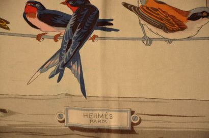 null HERMES Paris "Les Oiseaux des Champs et des Bois" par Hugo Grygkar - Carré en...