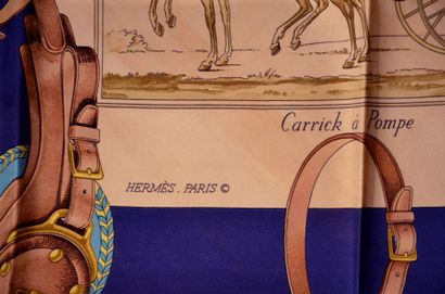 null HERMES Paris Lot de deux foulards "Carrick à Pompes" par Philippe Ledoux et...