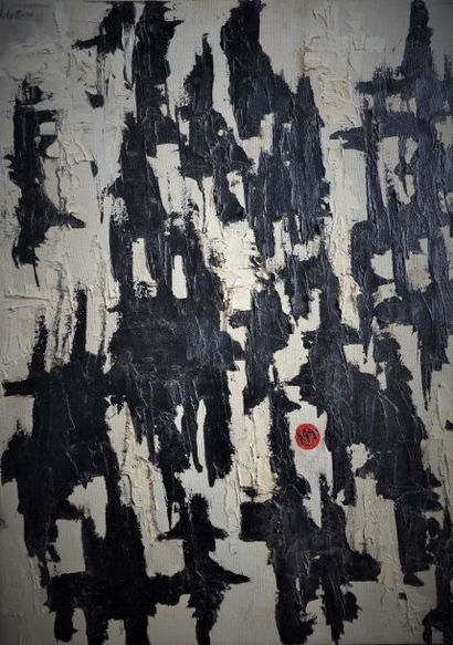 null CLYFFORD Ecole XX° Composition huile sur toile signée en haut à gauche dim:...