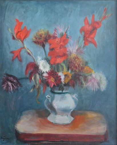 HAYDEN Henryk/Henri (VARSOVIE 1883 - 1970 PARIS) Bouquet de fleurs sur une table...