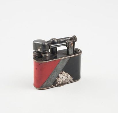 Paul-Emile BRANDT (1883-1952) Etui à cigarettes en métal à corps rectangulaire entièrement...