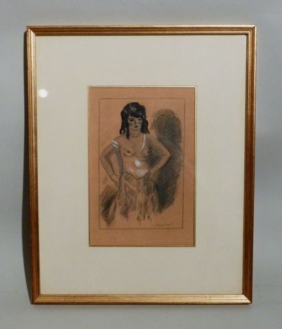 null André DIGNIMONT (1891-1961), Prostituée. 

Dessin au crayon aquarellé. Signé...