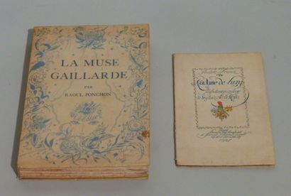 null Lot de deux ouvrages:



-Anatole FRANCE [Gustave MOSSA]*, *Madame de Luzy*.

?Paris,...