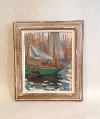 null Max WULFART (1876-1955) 

Pecheurs au port Huile sur toile, signée en bas à...