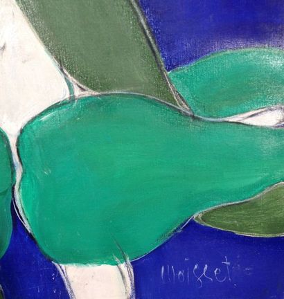 null Raymond MOISSET (1906-1994), Formes abstraites, huile sur toile, signée en bas...