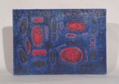 null Roger QUILLERY (1914-1991), Composition abstraite, huile sur toile, signé en...