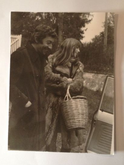 null Patrick BERTRAND (né en 1939 - )

Serge Gainsbourg souriant et Jane Birkin au...
