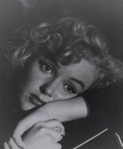 null André de DIENES (1913-1985), Portrait de Marilyn, tirage original - Tampon de...
