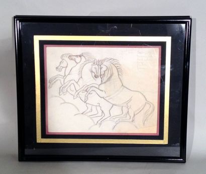 null André LHOTE (1885 - 1962)

Etudes de chevaux 
Crayons sur papier
20 x 27 cm

Provenance...