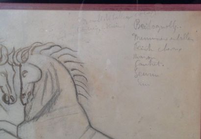 null André LHOTE (1885 - 1962)

Etudes de chevaux 
Crayons sur papier
20 x 27 cm

Provenance...