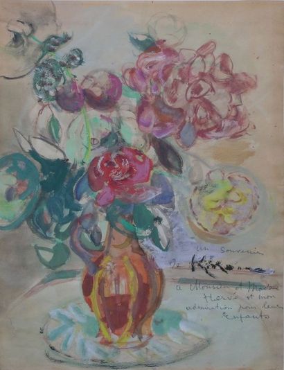 null KIKOÏNE Michel (Gomel 1892 - 1968 Paris)

Bouquet de fleurs sur une table

Gouache...