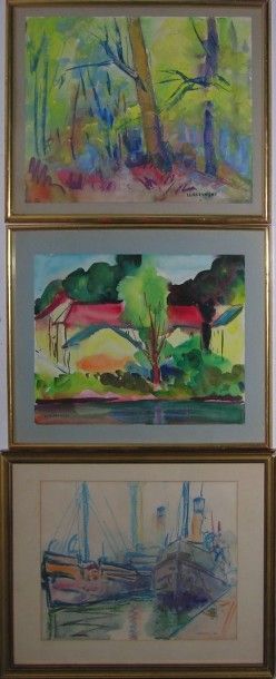 null LURCZYNSKI Mieczyslaw (Saint-Pétersbourg 1908 - 1972 Paris)

Trois aquarelles...