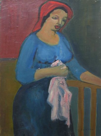 null PADOVANI Jacqueline (1929 - 2008)

Femme au fichu rouge

Huile sur toile

Signée...