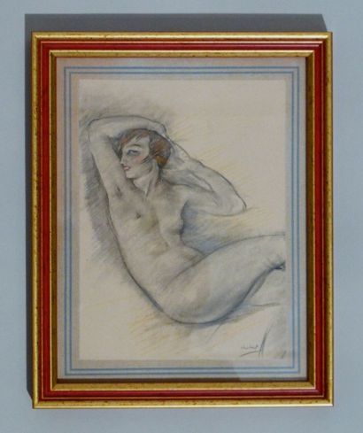null Edouard MICHOT (1880-1959)

Nu 

Dessin aux crayons sur papier. Signé en bas...