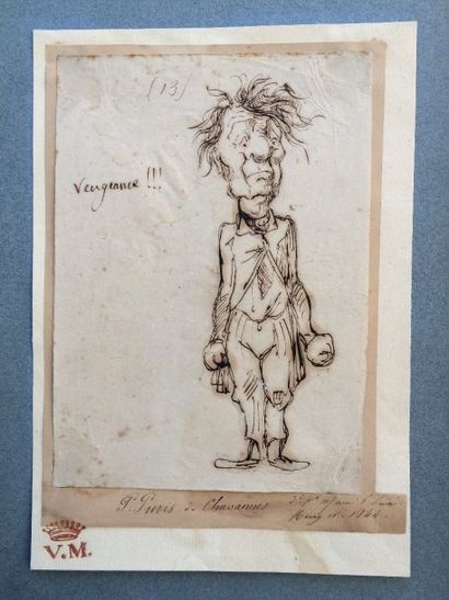 null Pierre PUVIS de CHANNES (Lyon 1824 - Paris 1898)

Caricature "Vengeance" plume...