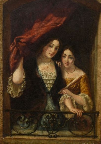 null Louis Joseph GRISEE (1822 - après 1867) 

Deux femmes à la fenetre 

Huile sur...