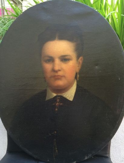 null Ecole de la fin du XIXème siècle. Marie METIVEL

Portrait de femme 

Huile sur...