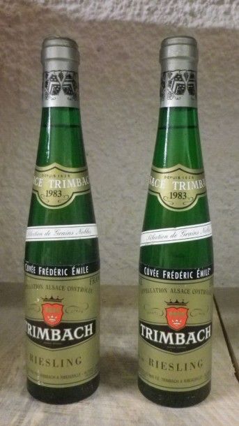 null 2 Demi bouteilles TRIMBACH - RIESLING "Frédéric Émile" SGN 1983 