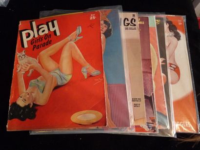 null Lot comprenant 8 magazines pin-up, en très bon état : 

- Play Girls On Parade,...