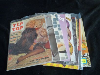 null Lot comprenant 10 magazines pin-up, en très bon état : 

- Tip Top (2), 1961...