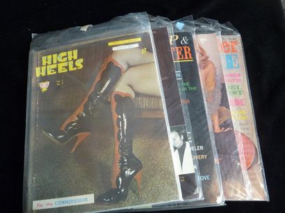 null Lot comprenant 5 magazines pin-up, en très bon état : 

- High Heels, 1963 vol.2-n°3.

-...