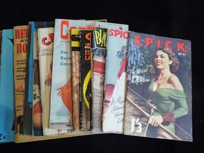 null Lot comprenant 16 revues, en très bon état : 

- Spick (2), avril 1957 et printemps...