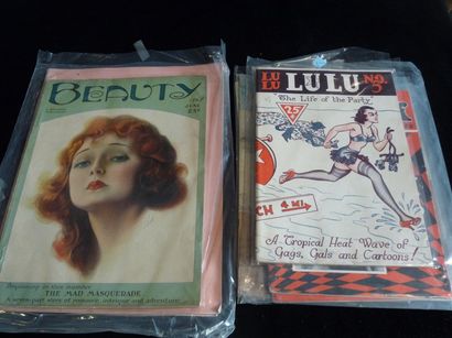null Lot comprenant 12 magazines pin-up, en très bon état : 

- Lulu, n°5, s.d.

-...