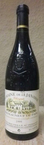 null 1 Bouteille CHÂTEAUNEUF DU PAPE LA JANASSE "Cuvée CHAUPIN" 1999 Etiquette légèrement...