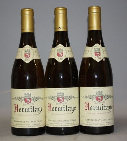 null 3 Bouteilles HERMITAGE BLANC 2001 - J.L. CHAVE
