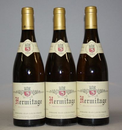 null 3 Bouteilles HERMITAGE BLANC 2001 - J.L. CHAVE