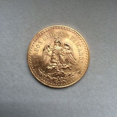 null MEXIQUE. 50 Pesos (1821-1947). Or. 41.6 g
