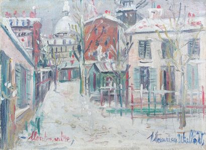 UTRILLO (1883-1955) Maurice Utrillo (1883-1955)
Maquis sous la neige - Montmartre...