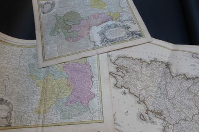 null CARTES ANCIENNES

Lot de 9 cartes XVIII° en couleurs Provinces et Régions de...