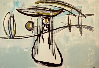 null Bernard HERZOG (né en 1935) 

Machine violente n°2

Huile sur toile signée et...