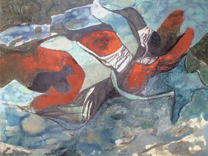 null Bernard HERZOG (né en 1935) 

L'air dans l'eau

Huile sur toile signée et datée...