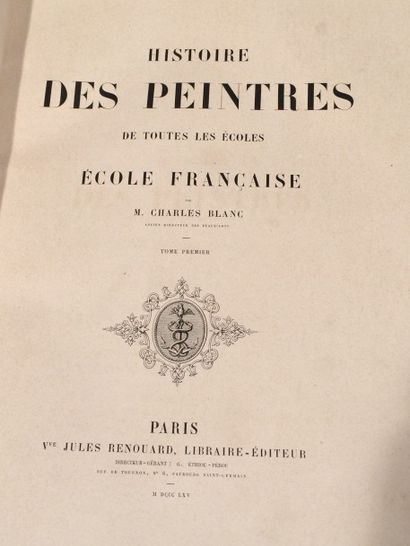 null Charles BLANC, Histoire des peintres de toutes les écoles, Paris 1875, 13 v...