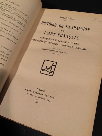 null Louis REAU, Histoire de l'expansion de l' Art Français, 4 volumes