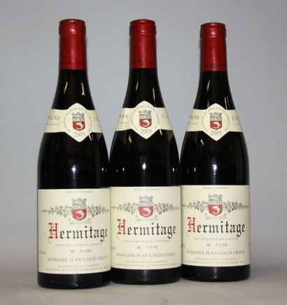 null 3 Bouteilles HERMITAGE ROUGE - J. L. CHAVE 2005