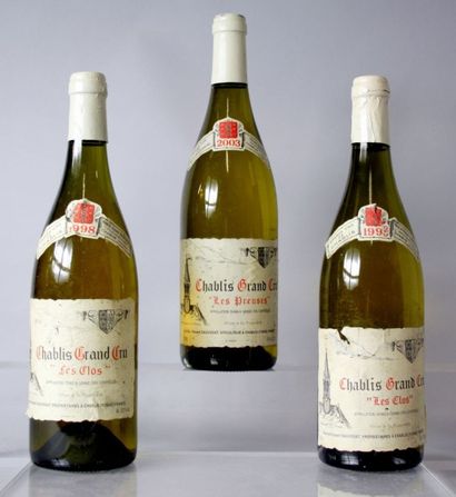 null 3 Bouteilles CHABLIS GRAND CRU DOMAINE DAUVISSAT : 1 Bouteille CHABLIS Grand...