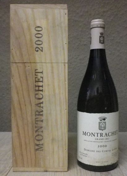 null 1 Bouteille MONTRACHET Grand cru - COMTES LAFON 2000 Coffret bois. Etiquette...