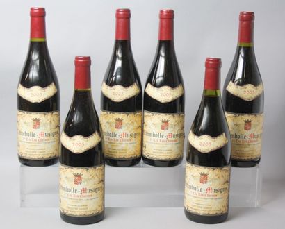 null 6 Bouteilles CHAMBOLLE MUSIGNY 1er cru "Les Charmes" - Philippe AMIOT 2005