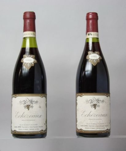 null 2 bouteilles ECHEZEAUX Grand cru - Lucien JAYER 1985 Etiquettes légèrement abimées....