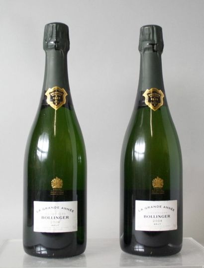 null 2 Bouteilles CHAMPAGNE BOLLINGER Grand année 2004 