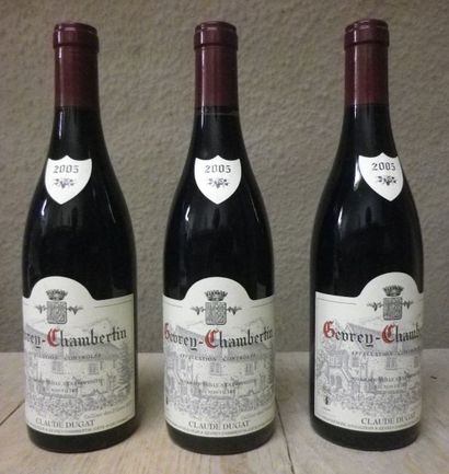 null 3 Bouteilles GEVREY CHAMBERTIN - C. DUGAT 2005