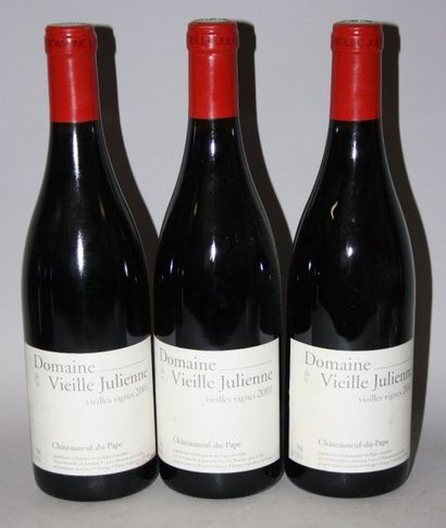 null 3 Bouteilles CHÂTEAUNEUF DU PAPE"Vieilles Vignes" - DOMAINE VIEILLE JULIENNE...