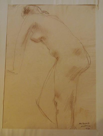 null [Lot de 3 dessins] 

Charles DESPIAU (1874-1946) 

Portrait de jeune fille 

Sanguine,...